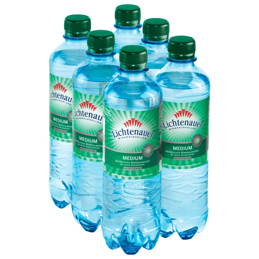 Lichtenauer Mineralwasser Medium 6x0,5l